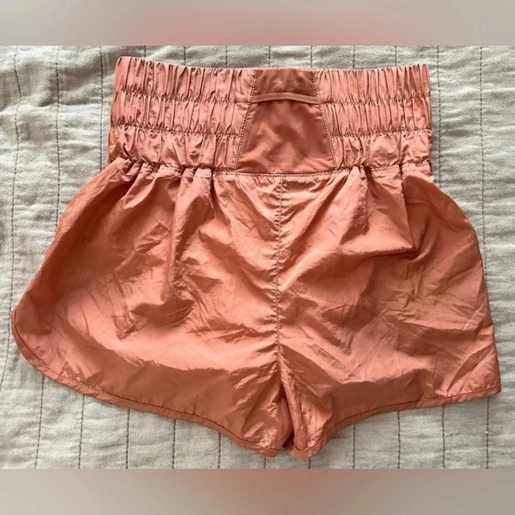 FP Movement Shorts The Way Home Pink Orange High Rise Athletic Shorts M - NWOT - Picture 2 of 4